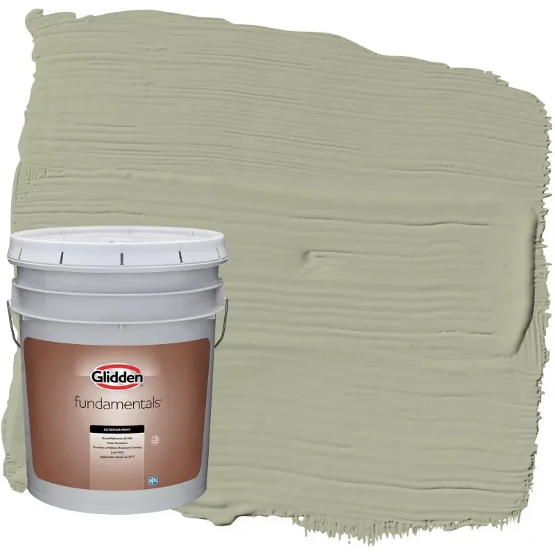 

Базовая экстерьерная краска Glidden, оливковая палочка/зеленая, плоская, 5 галлонов