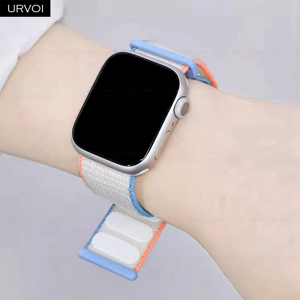 URVOI Premium Nylon Sport Loop Wristband with Hook & Loop Closure
