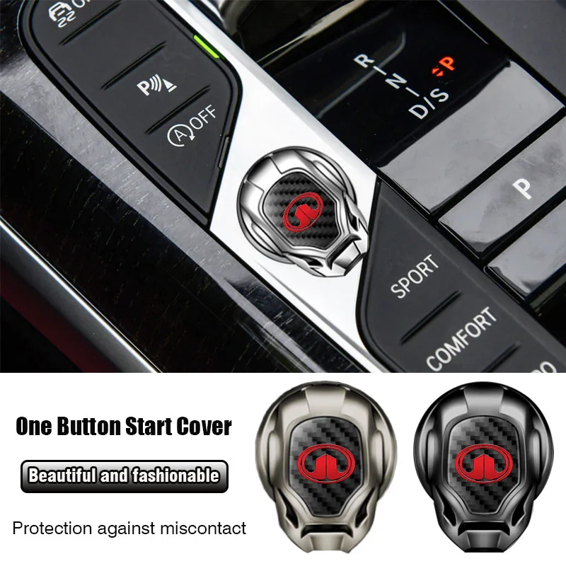 Car ONE CLICK Start Buttons Metal Protective Cover for Chevrolet Cruze