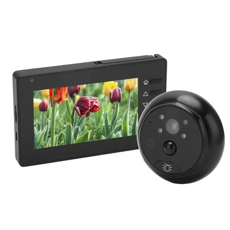 4.3in Peephole Doorbell Viewer Smart Peephole Camera Indoor Monitor Pir