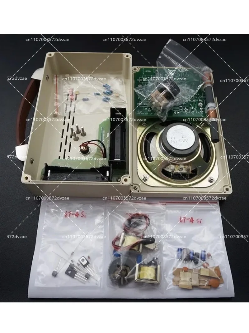 67-4형 실리콘 4관형 기계 키트 직접 증폭 재생 반도체 라디오 DIY 향수를 불러일으키는 회로 기판 부품