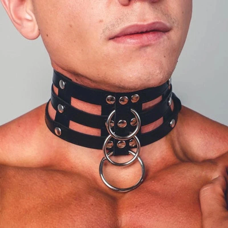 Man Harness Handmade PU Leather Fetish Gay harness bondage man Adjustable Chest Bondage Belts Collar Wristband Harness Tops leather chest harness