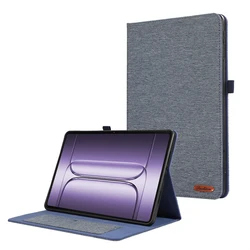Soft Fabric Flip Stand Tablet Case - Enhanced Protection and Style for OPPO Pad 4 Pro 13.2 (Blue)