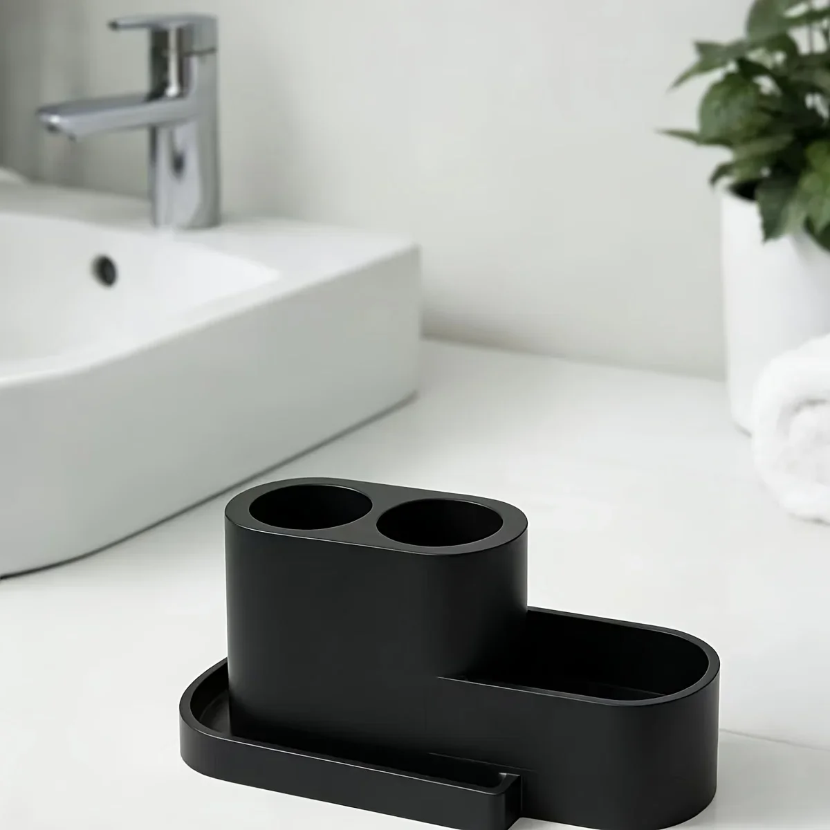 Electric Toothbrush Organizer with Easy-Clean Design