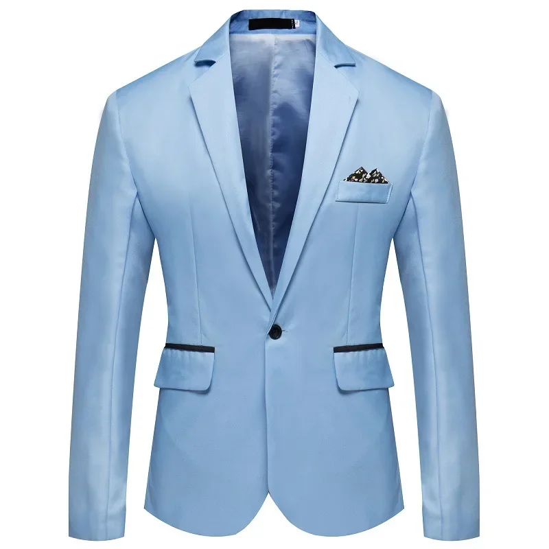 New Autumn Men's Western-style Suit Single-breasted Casual Cross-border Amazon Fashion Outdoor Wear Men's Blazer 3