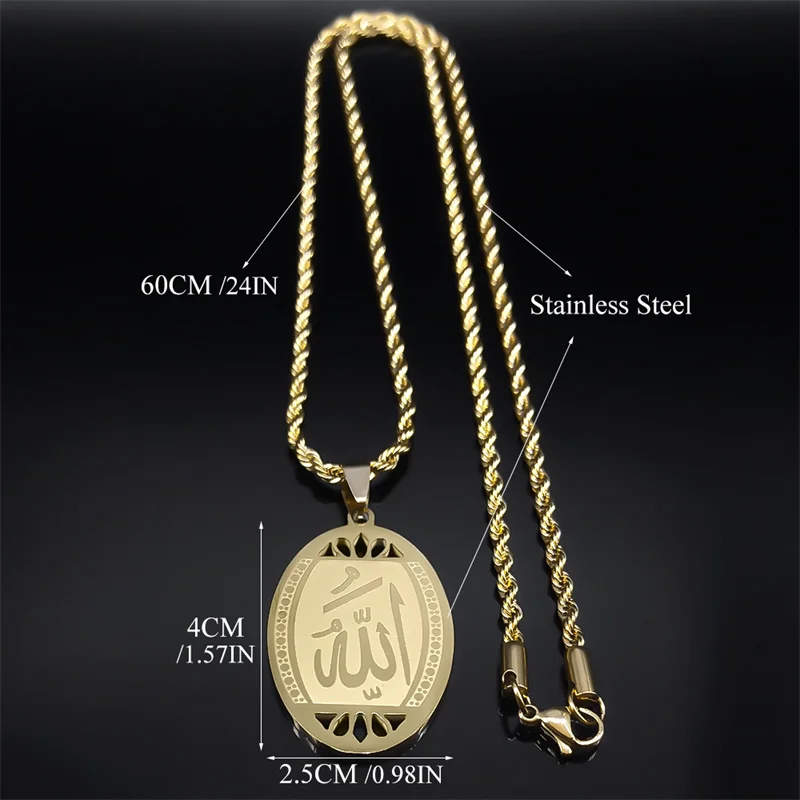Collana con ciondolo personalizzato con nome arabo e pietra di nasca Gioielli minimalisti per il compleanno Regalo islamico per le donne - CALLIE
