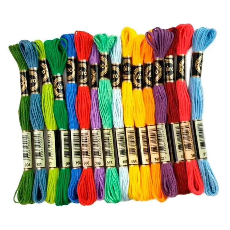 35 colors Cross stitch thread Embroidery Thread Floss Sewing Skeins Craft DIY Bracelet braided