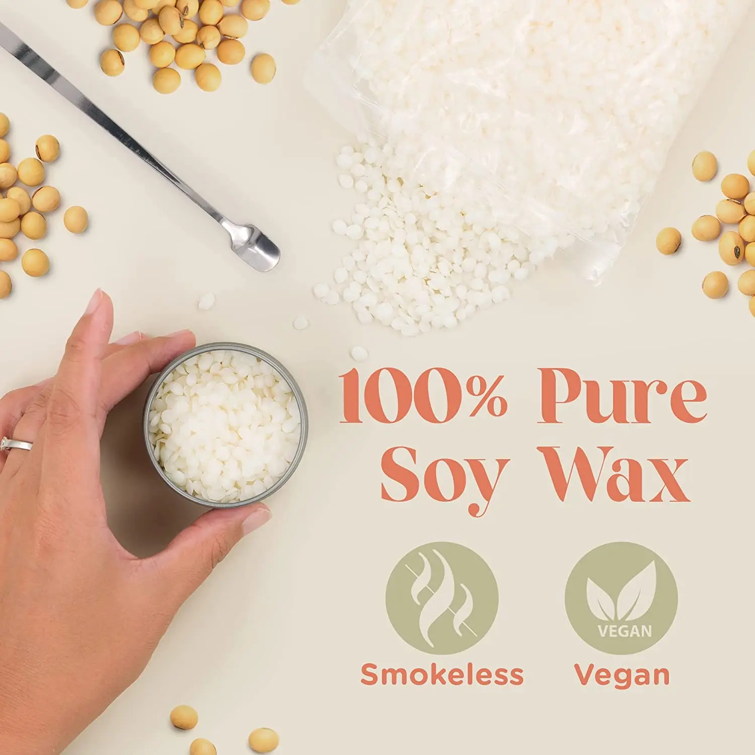 Easy Use Homemade Candle Making Kit for Adults and Beginners DIY Birthdays Gifts Include 12.7oz Soy Wax