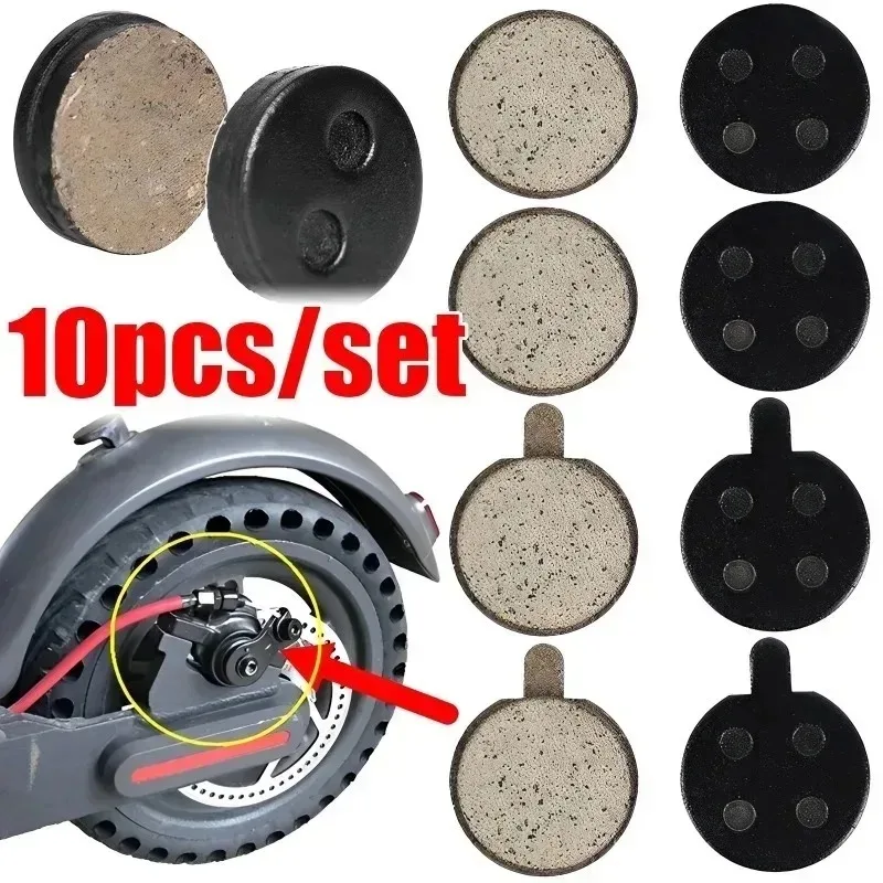 Electric Scooter Disc Brake Pads 2/4/10pcs For Xiaomi M365 Pro Kick Scooter Replacement Parts Friction Plates Accessories electric scooter spare parts,electric scooter accessories,scooter accessories,electric scooter brakes