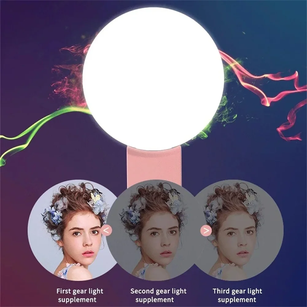 Three Level Dimming Portable Cell Phone Fill Selfie Light LED Lamp Photo Beauty Video For Smartphone Universal iPhone Accessorie