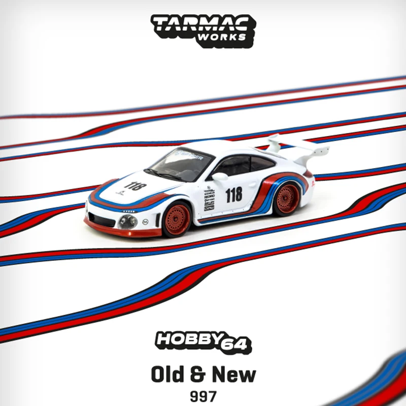 

Tarmac Works TW 1:64 Old New 911 997 Red Blue #118 Alloy Diorama Car Model Collection Miniature Carros Toys In Stock