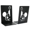 2PCute and playful Mickey bookend, metal material, Disney fans' desktop storage book end decoration bookends office supplies 2