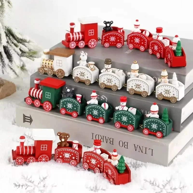 Mini Christmas Train Ornament Festive Holiday Decoration