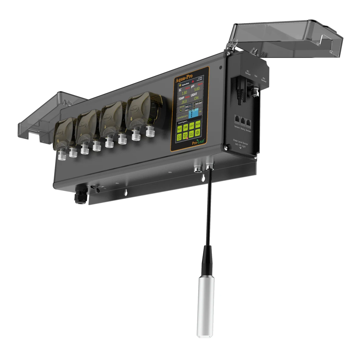 PRO Leaf Aqua PRO Smart Irrigation Control System with Peristaltic Pumps pH Ec Temp Sensor Water