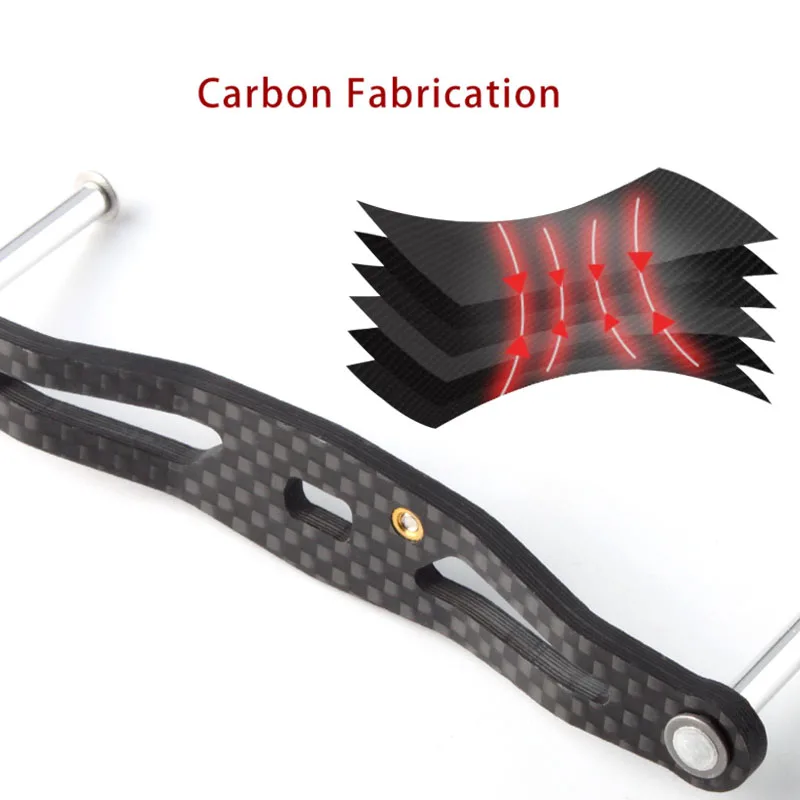 Ruke Fishing Reel Handle Carbon Fiber Fishing Rocker whole Length 105-120mm Hole Size 8*5/7*4mm Thickness 3mm Reel Accessory fishing reel,fishing tackle accessory