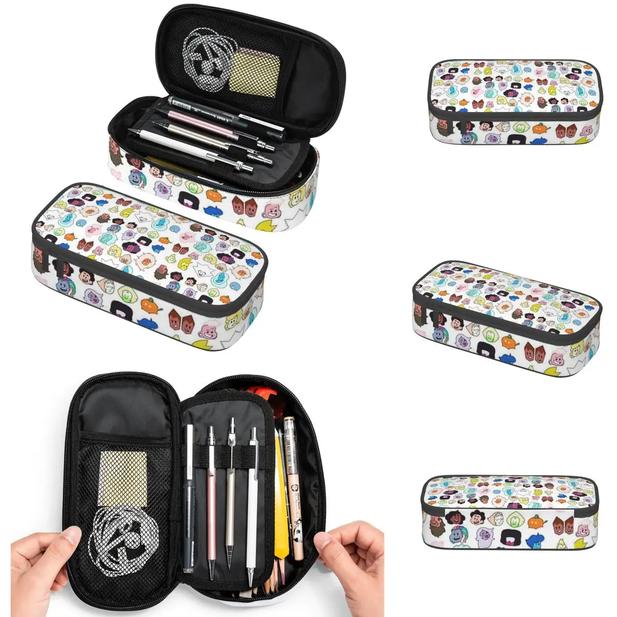 Steven Universe Heads Pencil Cases Big Capacity Pen Bags Pen Box Pencil Pouch For Boys Girls Students Stationery School Office