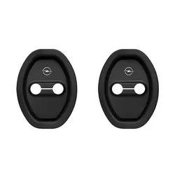 Car Door Lock Buckle Protector Cover - Anti - Rust and Buffer Protection (2pcs - black)
