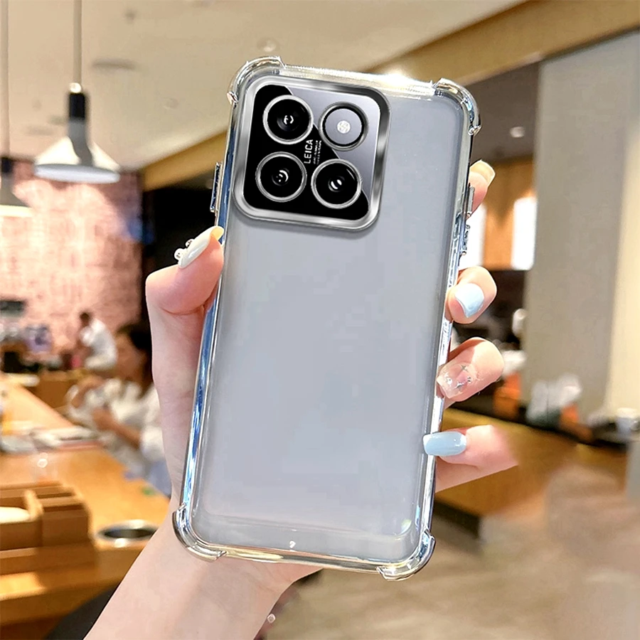 Shookproof Silicone Airbag Lens Case with Clear Back Cover