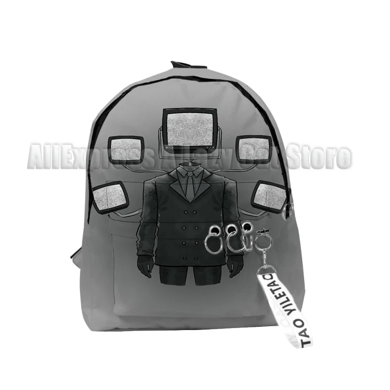 Skibidi Toilet Speakerman Backpack Cartoon Anime Game Camera Man School Bag Camcordeman Custom Kids Bags for Boys Girls 4