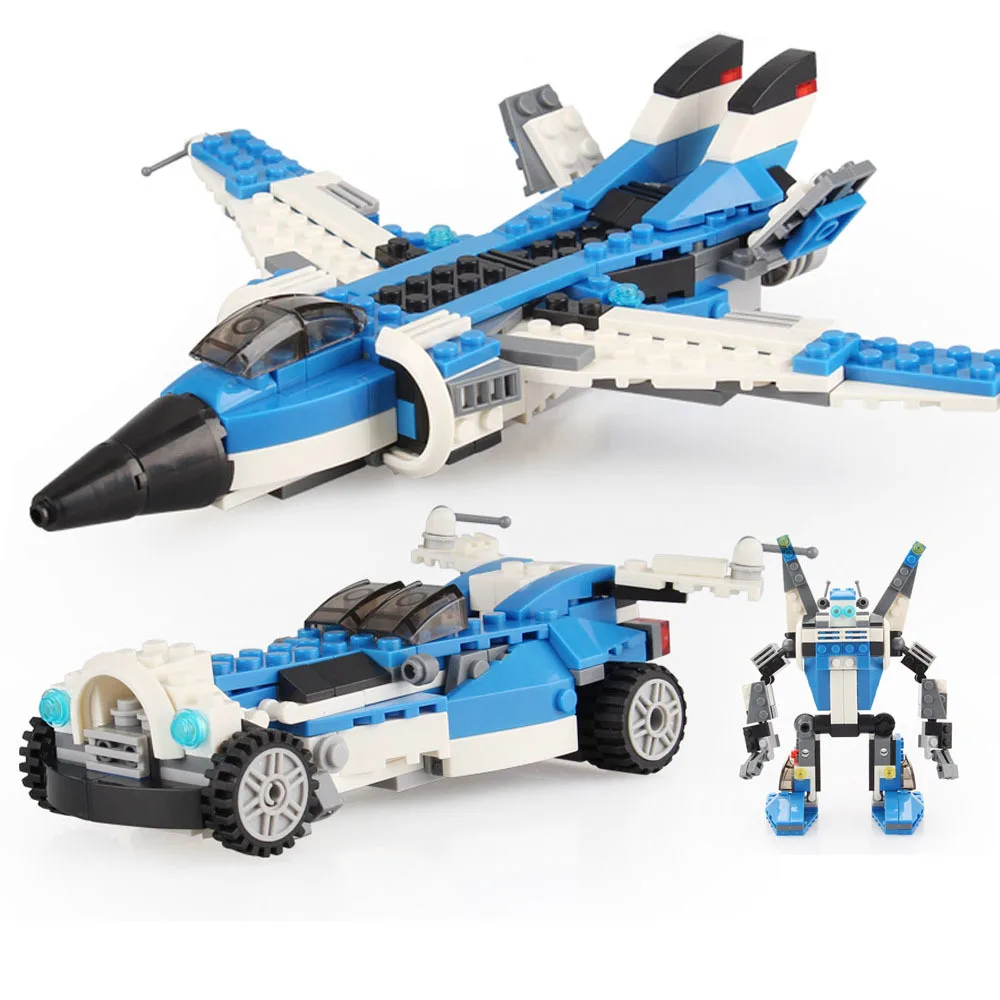 

Building blocks Airplane Car toy Intelligence small particle assembly