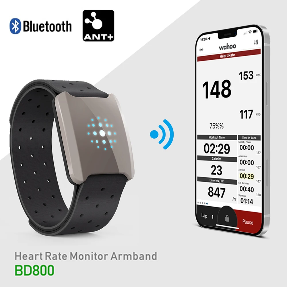 Arm-Heart-Rate-Monitor-Hand-Strap-Bluetooth-4-0-ANT-Fitness-Smart ...