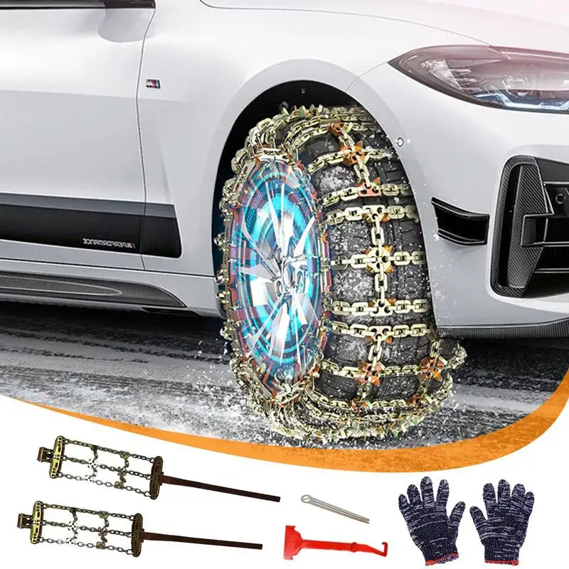 Snow Tire Chains Road Safe Tire Chains Safe Portable Snowing Chains Anti Slip Winter Tire Chains Winter Car accessory Car goods