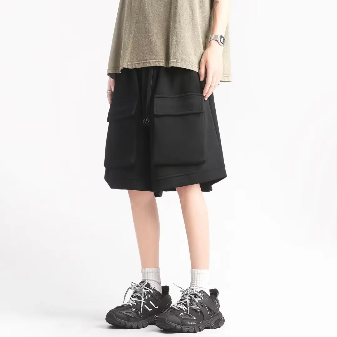 New Men's Loose Shorts Sweatpants High Quality Trendy High Street Pink Sports Short Pants Men's Clothing Hip Hop Shorts 5
