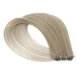 Salon Quality Super Long Synthetic Yaki Straight Hair Extensions - 1pc (Ombre Blonde)
