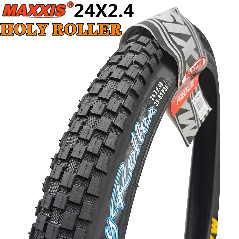 MAXXIS HOLY ROLLER WIRE BEAD 24X2 40 55 507 60TPI BMX TIRE FREERIDE maxxis-holy-roller-wire-bead-24x2-40-55-507-60tpi-bmx-tire-freeride