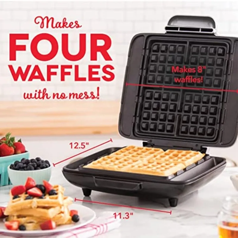 DASH Mini Waffle Maker Machine for Individuals, Paninis, Hash Browns, &  Other On the Go Breakfast, Lunch, or Snacks, with Easy to Clean, Non-Stick