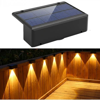 Solar Fence Lights Outdoor – IP55 Waterproof LED Solar Lights for Garden, Patio & Steps 1