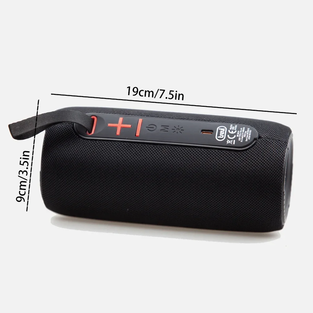 Wireless Portable Speaker with Loud Stereo Sound And Colorful RGB Lights Bluetooth 5.3 for Outdoor Home Party Gift Ideas