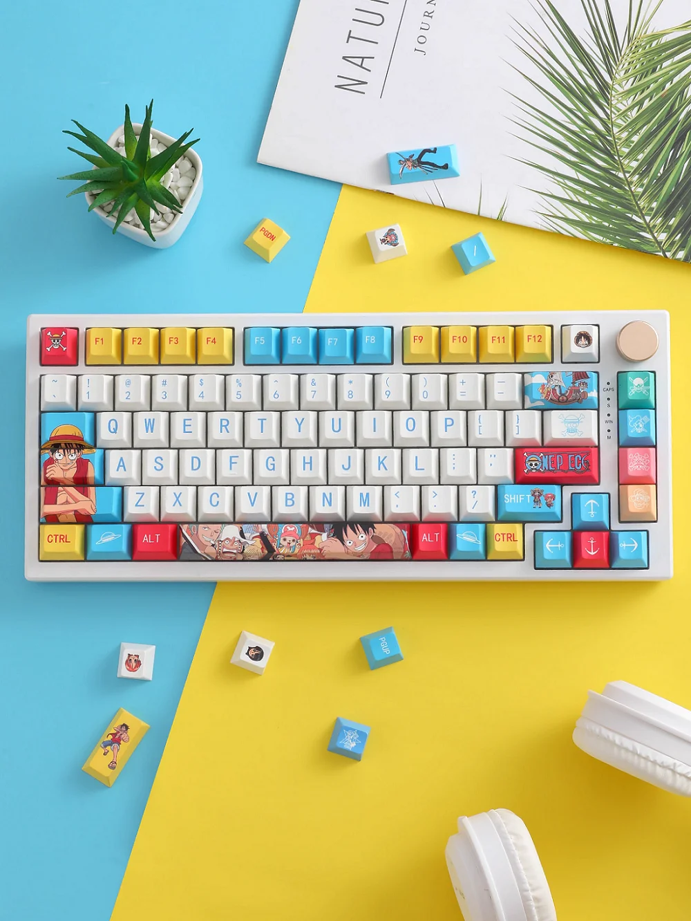 Anime japonês Keycaps para teclado mecânico, Cherry
