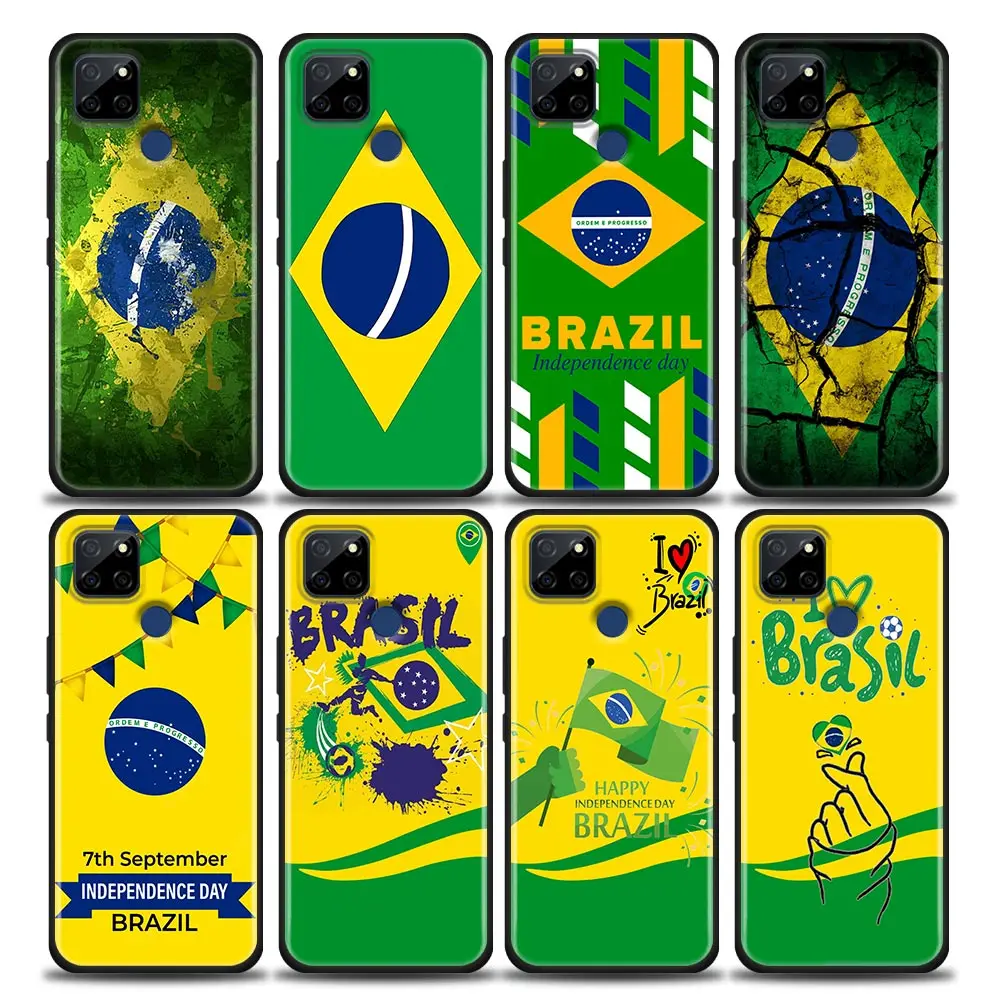 Flag Of Brazil Cover Phone Case Per Oppo Realme X50 Xt X 11 10 9 9I 8 8I 7 6 Pro Plus 5G Case Funda Coque Shell Capa