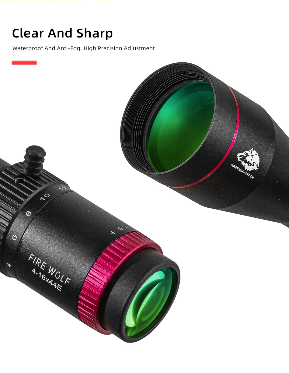 Description Picture 3 of itemFire Wolf Qz 4-16X44 Ir FFP Hunting Scope Eerste Focal Plane Riflescopes Tactical Glas Geëtst Sniper Optische Zicht Voor De Jach