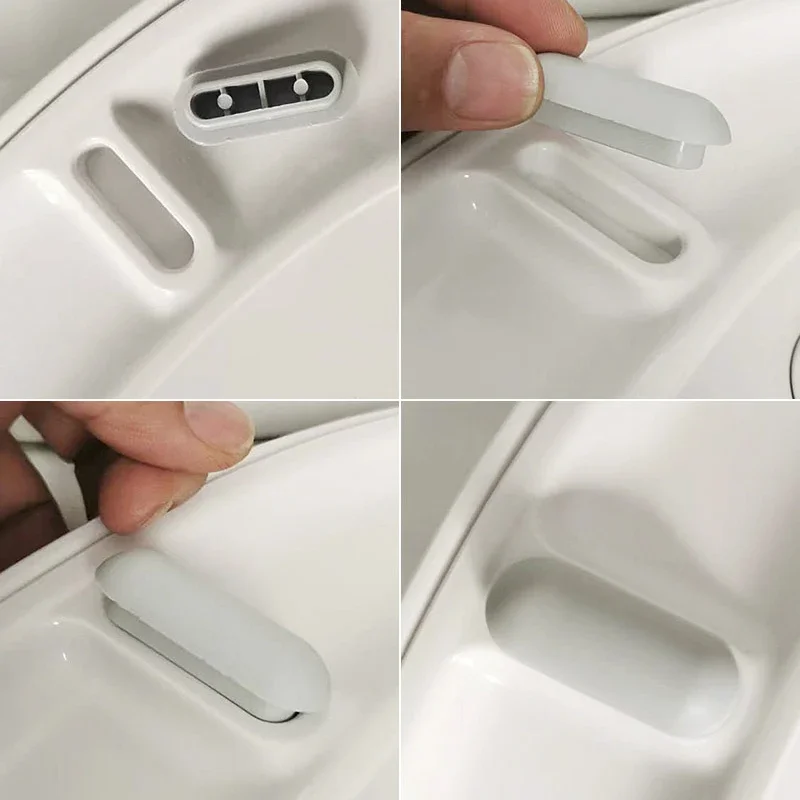 6/4/2pc Toilet Seat Bumper Toilet Noise Dampening Bumpers Seat Mute Replacement Cushioning Pad Gasket Bathroom Home Hotel toilet seat bumper