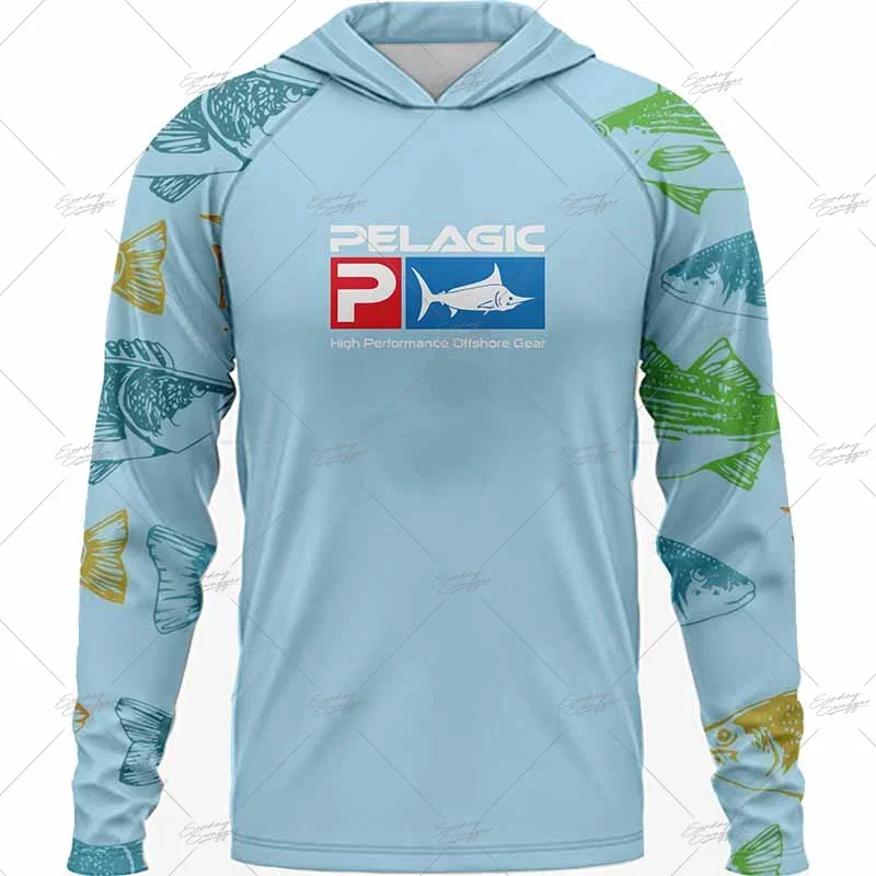 

Outdoor sunscreenl Pelagic Gear fishing shirt T-shirt quick-drying sweat-wicking eisure fishing shirt fishing jersey