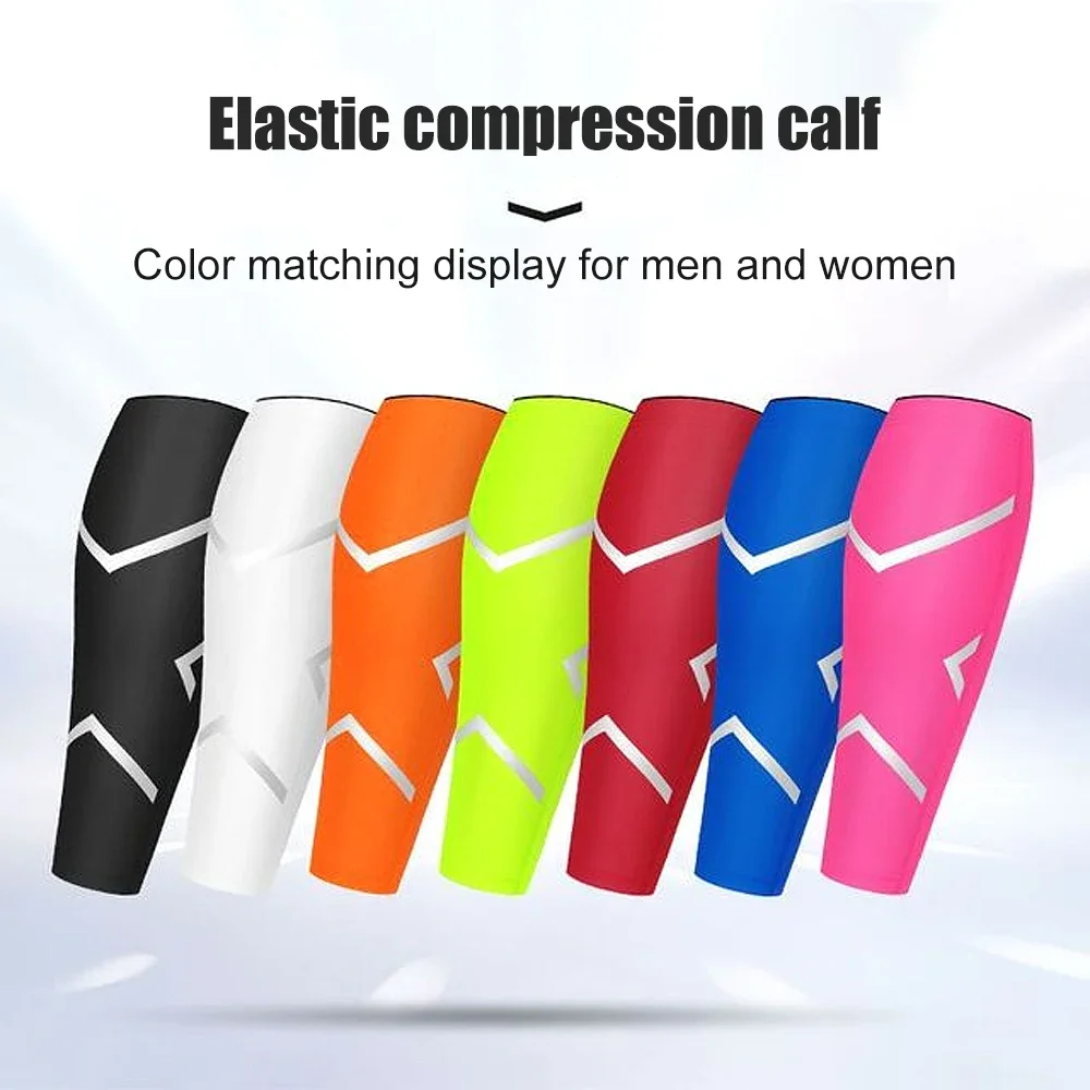 2PCS Sports Calf Compression Sleeves Leg Brace Shin Splint Support for Running Cycling Basketball Soccer Volleyball Women Men