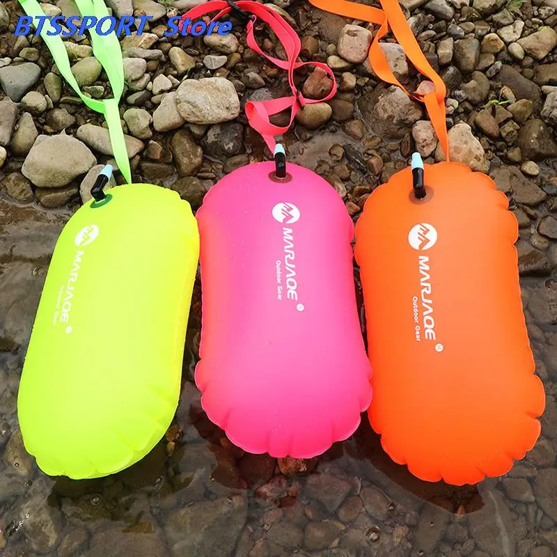 1PC PVC Swimming Buoy Safety Air Dry Tow Bag Float Inflatable Signal Drift