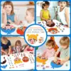 Kids Social Emotional Learning Busy Board with 9 Emotion Cards for Faces Games Preschool Learning Sensory Autism Therapy Toys 2