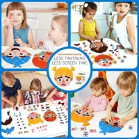 Kids Social Emotional Learning Busy Board with 9 Emotion Cards for Faces Games Preschool Learning Sensory Autism Therapy Toys 2