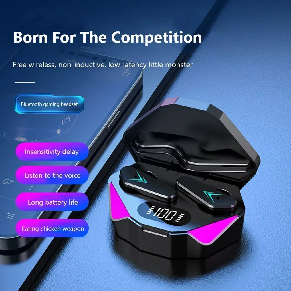 Wireless Earphone Bluetooth Headset Low Latency Earbud Gaming