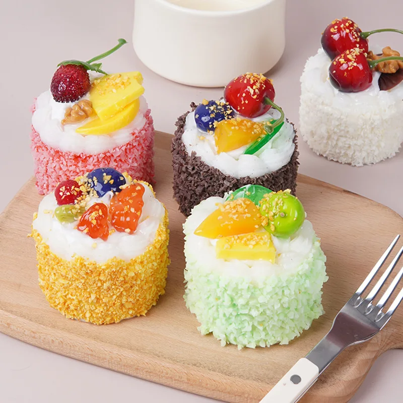 Kitchen Food Toys Bread Food Model Food Photography Props Food Model Fake Food Simulation Cake Artificial Bread Cake Home Decoration Display Wedding Sweet Decortion