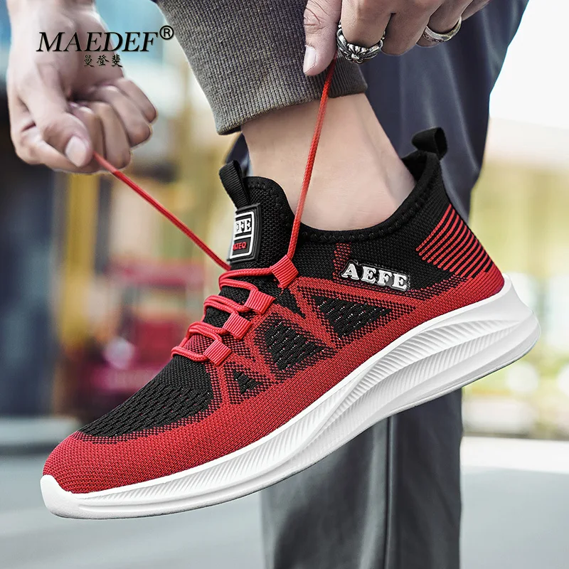 2024 Men Running Shoes Breathable Soft Outdoor Sports Shoes Lightweight Sneakers for Men Comfortable Athletic Training Footwear