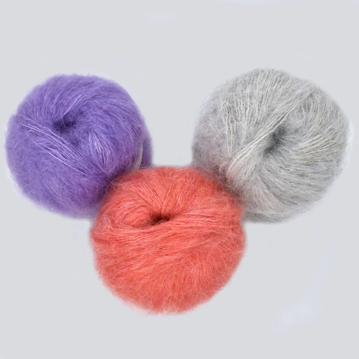 1pcs 50g Alpaca Mohair Yarn Long Plush Thick Crochet Wool Yarn For Knitting Scarf  Baby Sweater Summer Winter Thread 380m/416yd 5