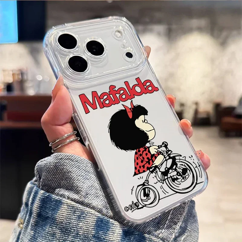 Mafalda Cartoon Design Clear Phone Case