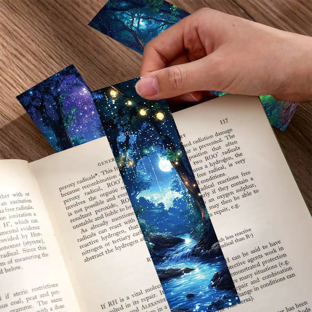 30pcs misty forest bookmarks floral painting bookmark magnetic bookmark bookmark page holder animal bookmark wooden bookmark bookmarks stationery supplies bookmark holder acrylic bookmark paper bookmark retro flower bookmark fantasy decoration student reading books page marking office supplies diy page marking bookmarks