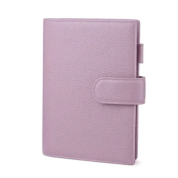 Leather B6 Planner Cover, Personal Notebook with Pen Slot, Card Slot, Compatible with Most Laptops Planner Size B6 1