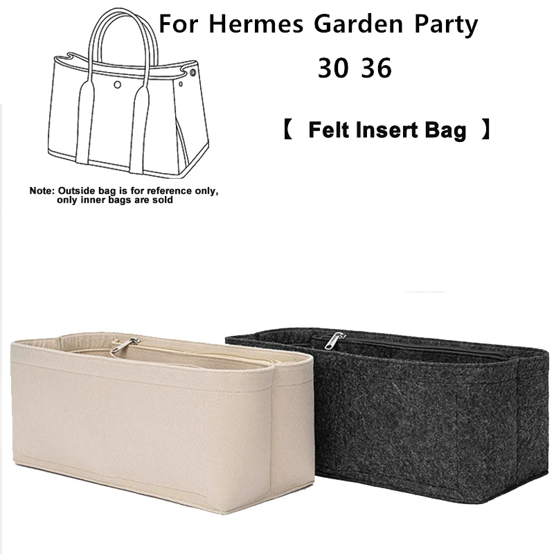 Accessorio Di Aggiornamento Per La Modifica Dell'Organizzatore Della Borsa Con Inserto In Feltro Per Hermes Garden Party 30 36 Borsa Fix Shape Fodera 