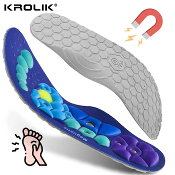 1 Pair Acupressure Foot Insoles For Men Women Orthopedic Gel Magnetic Shoe Inserts Magnet Technology Support Insole 1